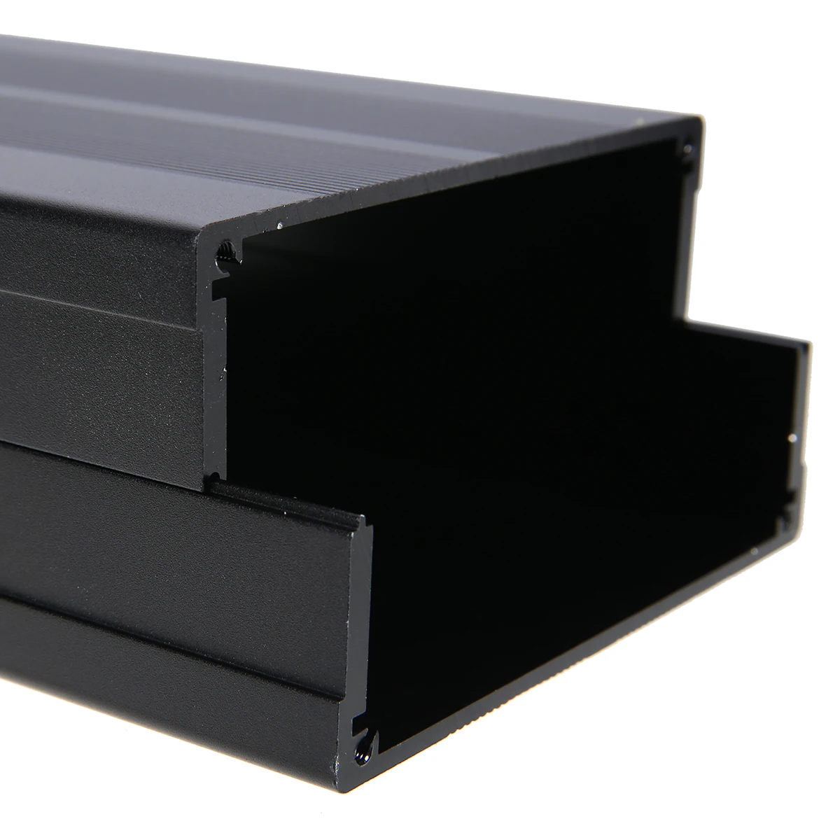 Aluminum PCB Instrument Box with 8 Screws Aluminum Box Enclosure Case Circuit Board Project Electronic 150x105x55mm Black