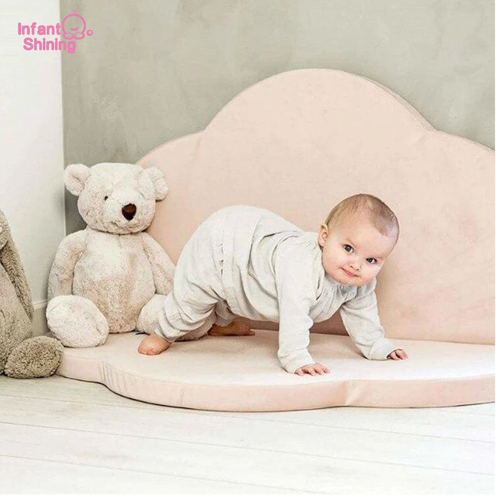 Infnat Shining Baby Playmat Children's Room Decoration Play Mat Ins Sponge Folding Carpet Baby Game Pad Washable 4cm Puzzle Mat