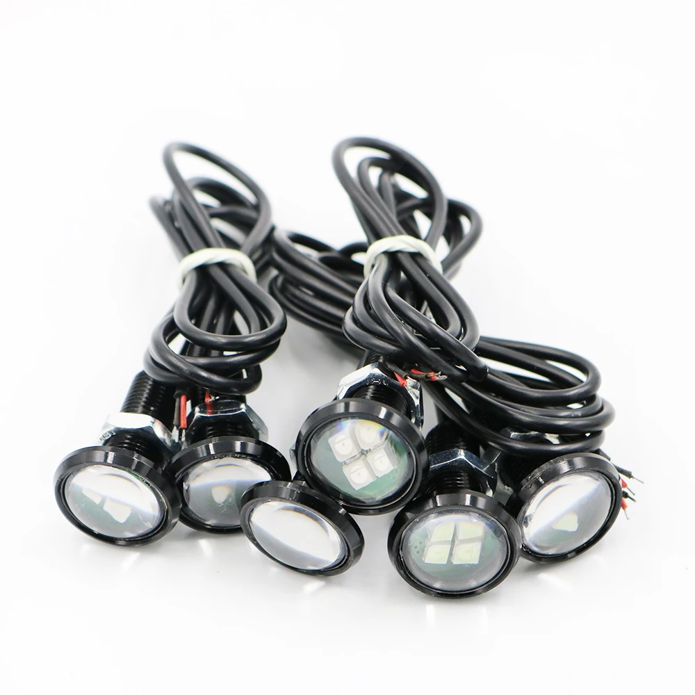 

YSY 4paris Car Styling 23mm Eagle Eye Daytime Running Light LED Car Lights DRL Lamp Daytime Light Waterproof Brake Lamps