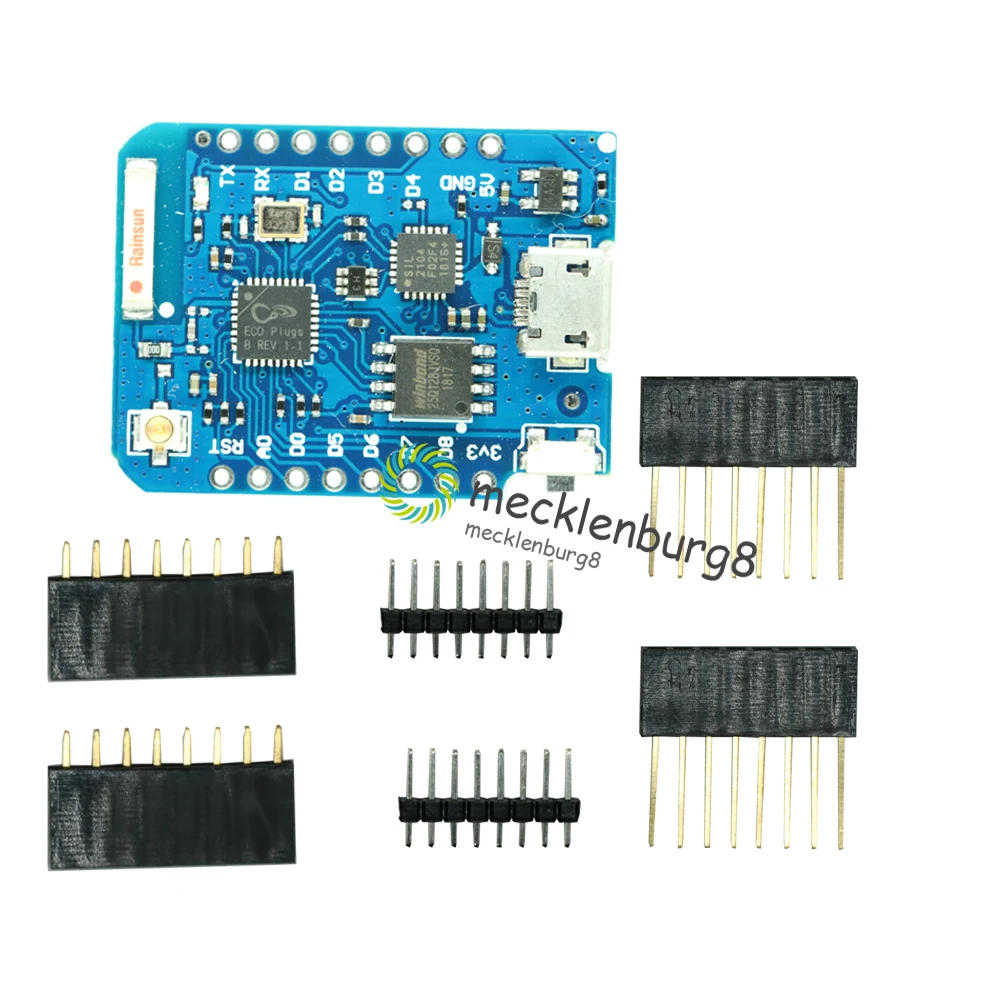 

WEMOS D1 Mini Pro 16M Bytes External Antenna Connector NodeMCU Based ESP8266 ESP-8266EX CP2104 WIFI Development Board Micro USB