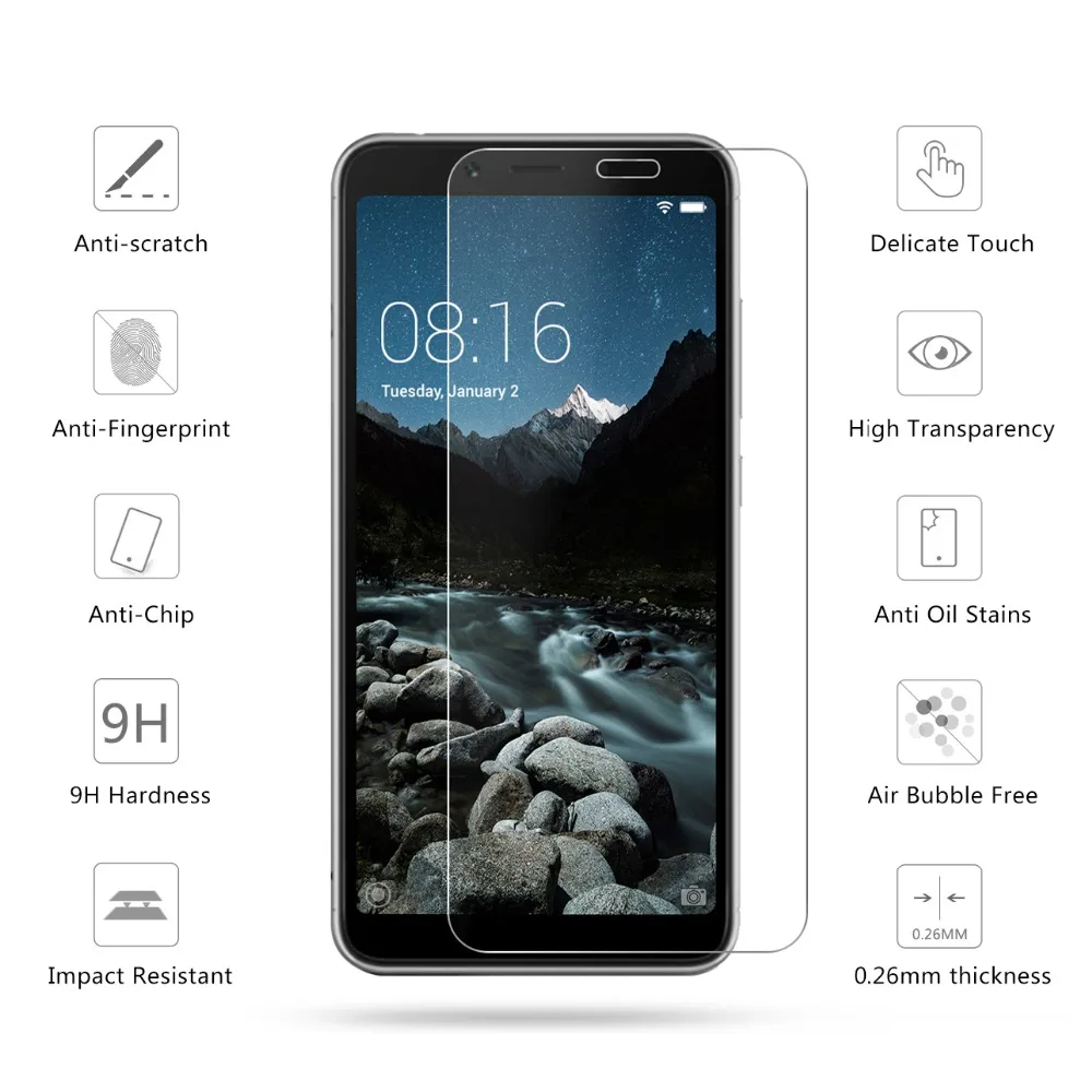 Tempered Glass For Xiaomi Redmi 6A Screen Protector For Xiao Mi Redmi 6A Front Clear Glass Protective Film Phone Accessory Glass (5)