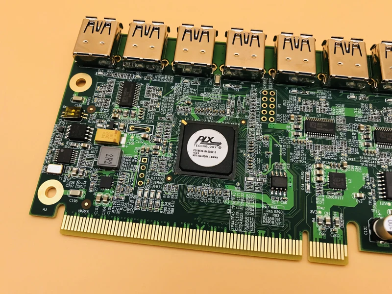 1 до 8 портов Шахтерская машина видеокарта удлинитель PCI E 16X поворот USB3.0 PCIE карты