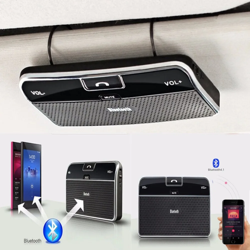 Беспроводной Bluetooth громкой связи динамик телефон MP3 автомобильный комплект