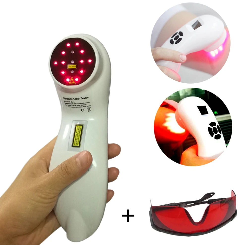 

With Goggles Powerful Handheld Medical Therapy Device Laser Acupuncture Laser Therapy Equipment for Arthritis