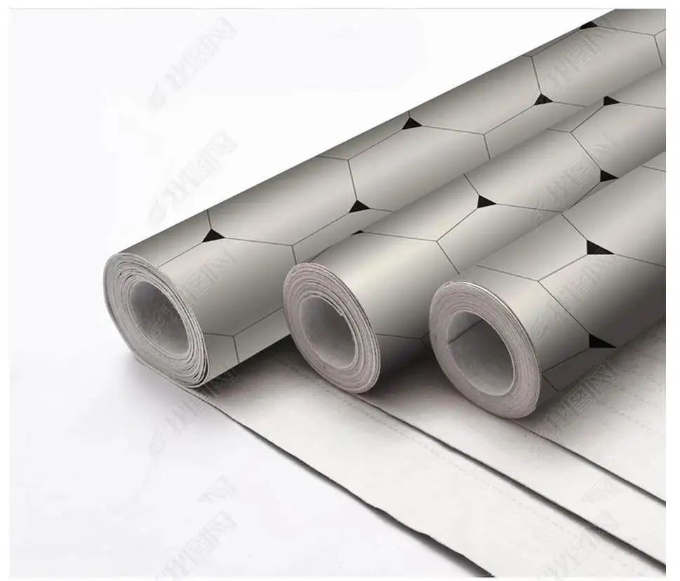 

3d flooring Waterproof self-adhesion murals Modern hand painted stylish lines geometric seamless mosaic floor painting wallpaper
