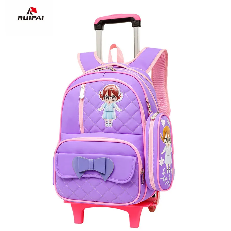 waterproof children School Bag Trolley school backpack Girls Wheels Travel Luggage backpack kids Rolling detachable schoolbags waterproof children School Bag Trolley school backpack Girls Wheels Travel Luggage backpack kids Rolling detachable schoolbags