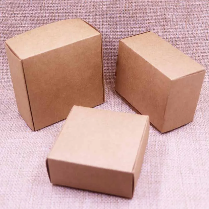 New 10pcs Box Diy Cute Kraft Paper Box Gift Box For Wedding Favors