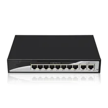 8 портов POE+ 2 порта Lan 100 Мбит/с стандартный коммутатор POE 802.3af для ip-камеры Ethernet PoE для системы ip-камеры сетевой коммутатор