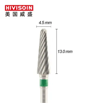 

Plain cut coarse (1002.045)- ISO215 -Tungsten Carbide Burs - HIVISOIN Carbide Nail Drill Bit&Dental Burs