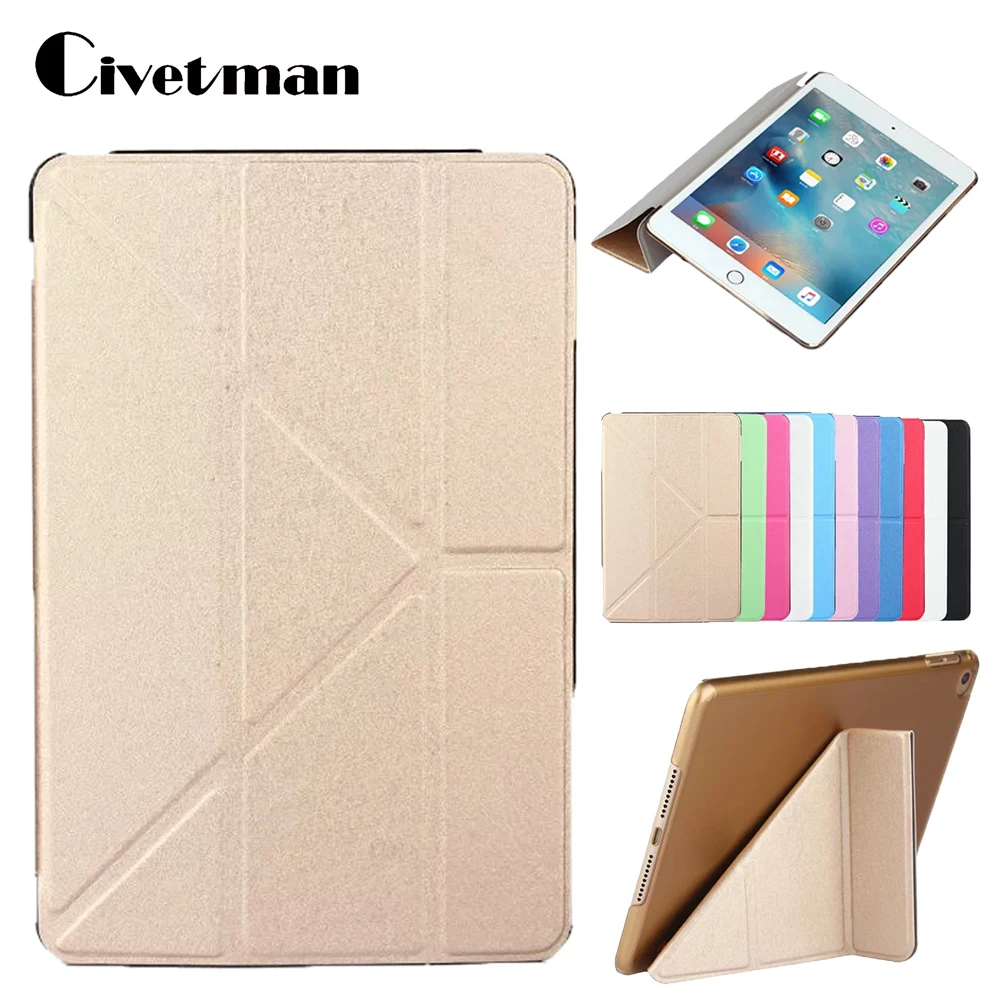 

Case for IPad Mini4 Case Ultra-Thin PU Leather Stand Cover Elastic Skin Geometry Flip Cover for Apple IPad Mini 4 Case Fundas