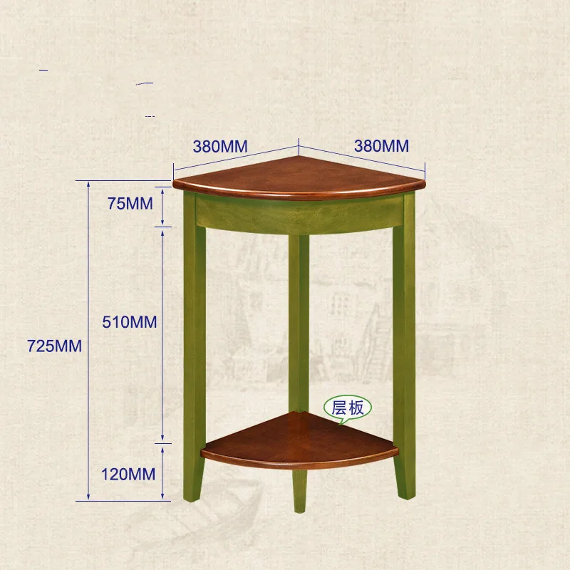 Луи модный диван столы треугольник цветок простая полка держатель для ванной твердая деревянная гостиная комнатный вентилятор угловой держатель