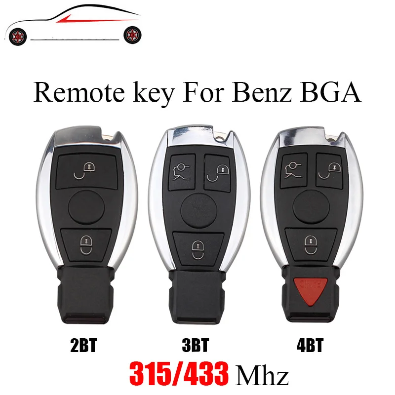 

GORBIN 2/3/3+1 Buttons Smart Remote Key Fob For Benz 433/315 Mhz For Mercedes Benz year 2000+BGA style NEC Chip Free Shipping