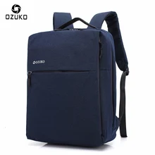 OZUKO бренд минималистский бизнес ноутбук мужской рюкзак водонепроницаемый Оксфорд путешествия Mochila Женщины Мужчины студенческие рюкзаки школьная сумка