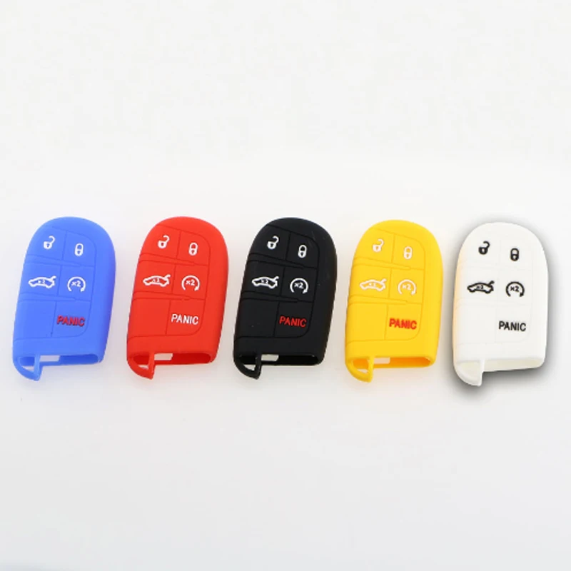 

Foal Burning 1 Piece Car silicone rubber key case cover for Jeep Renegade Hard Steel 2016 2017 Smart Remote Protect Accessories