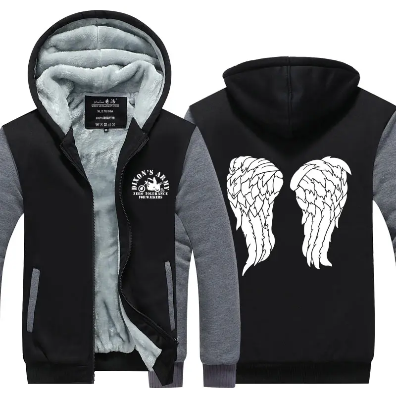 Fans Wear Unisex Winter The Walking Dead Printed Hoodie with Pocket At Night Casual Coat Movie Cosplay Costume Hoodies Fans Wear Unisex Winter The Walking Dead Printed Hoodie with Pocket At Night Casual Coat Movie Cosplay Costume Hoodies
