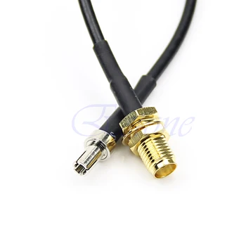 

1PC TS9 Straight To RP-SMA Female Pigtail Connector Adapter Cable New