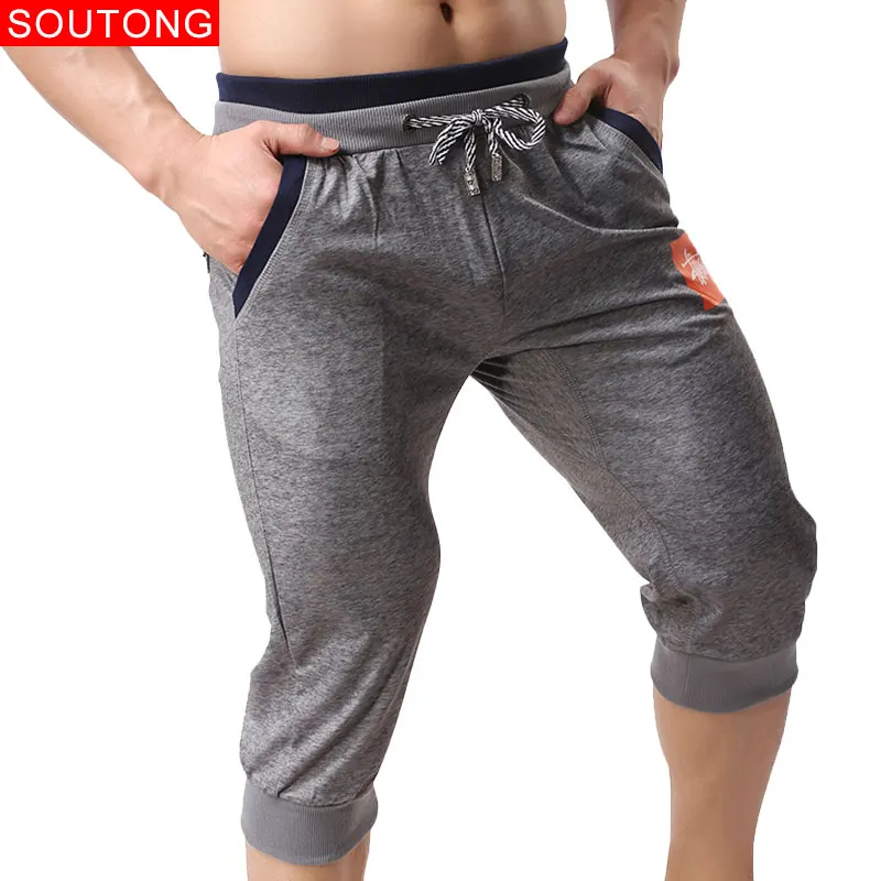 Soutong, хлопковые мужские шорты, летние мужские повседневные шорты, эластичные шорты, мужские повседневные шорты, бермуды, мужские qfk02-1
