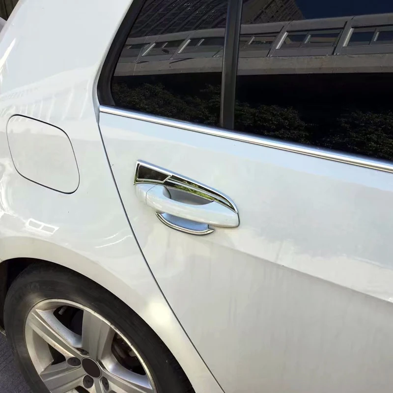 ABS Хромированная внешняя дверная чаша рамка Крышка отделка 4 шт. для Volkswagen Golf Mk7 VII