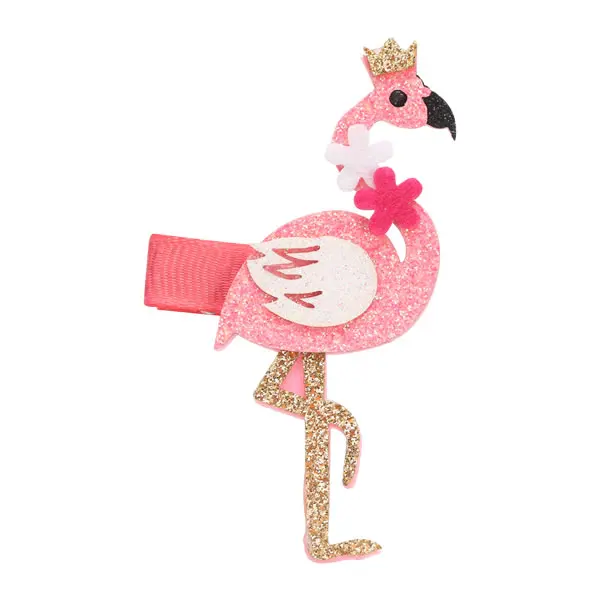 InSowni 1 шт. блестящие заколки-Аллигаторы для волос заколки для маленьких девочек - Цвет: Flamingo