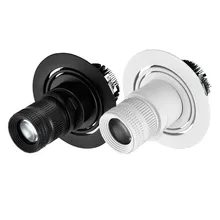 Thrisdar Zoom светодиодный прожектор с регулируемым фокусом, Встраиваемый светодиодный точечный светильник для коридора гостиницы, дом, музейный выделенный прожектор