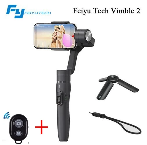 Feiyu vimble 2 vimble2 Smartphone 3-Axis Handheld Gimbal Stabilizer for iPhone X Gopro Hero sjcam cam xiaomi PK Zhiyun Smooth Q feiyutech fy spg c 3 axis handheld smartphone gimbal stabilizer for xiaomi huawei iphone professional selfie stick pk smooth q