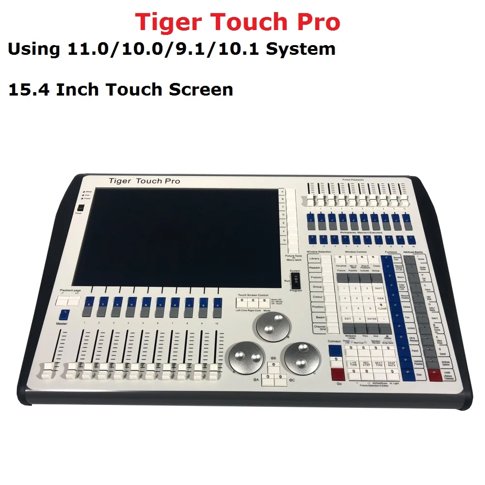 

Tiger Touch Pro 11.1/11.0/10.1 System Controller Large Outdoor Stage Lighting Dj Equipments Console With 15.4 Inch Touch Screen