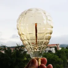 40 Вт E27 220 V Воздушный шар Форма Edison Винтаж Стиль Вольфрамовая проволока лампочки фестиваль Романтический ампул декоративные огни
