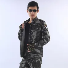 Для мужчин S Военная Униформа Платье рубашка мужской с длинными рукавами хлопок Camisa masculina армии США тактические вышитые камуфляжная футболка Для мужчин Повседневное