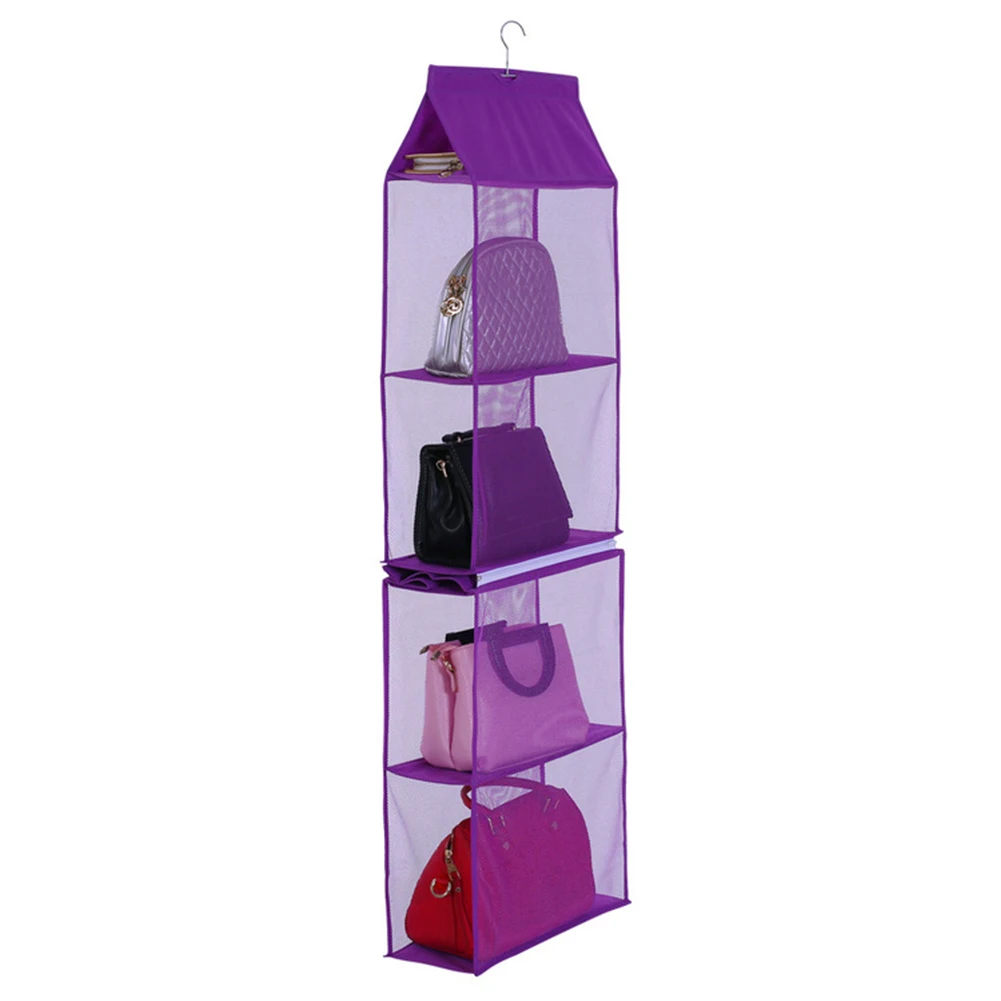 

Storage Bag Closet Large Capacity Multifunction Wardrobe Non Woven Fabric Household Hanging Handbag Organizer Removable