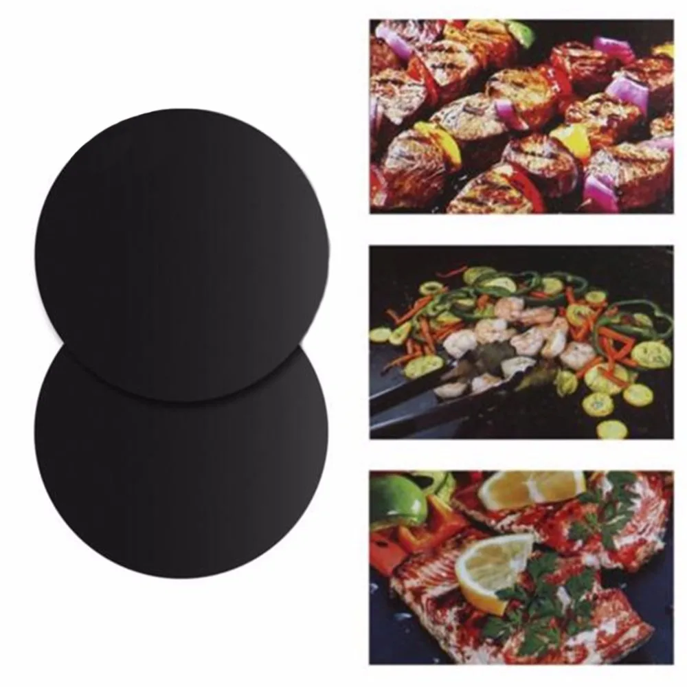 Silicone Non stick BBQ Grill Mat Barbecue Baking Liners Reusable Teflon Cooking Sheets Safe Food