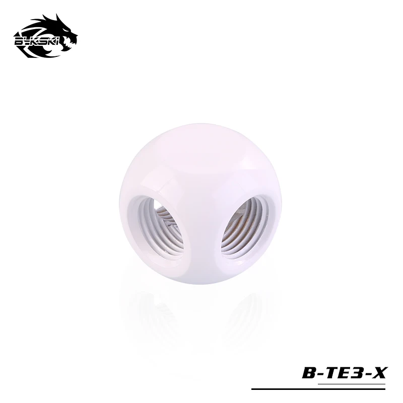 BYKSKI G1/4 ''X3 черные серебристые золотистые 3 полосные кубические адаптеры