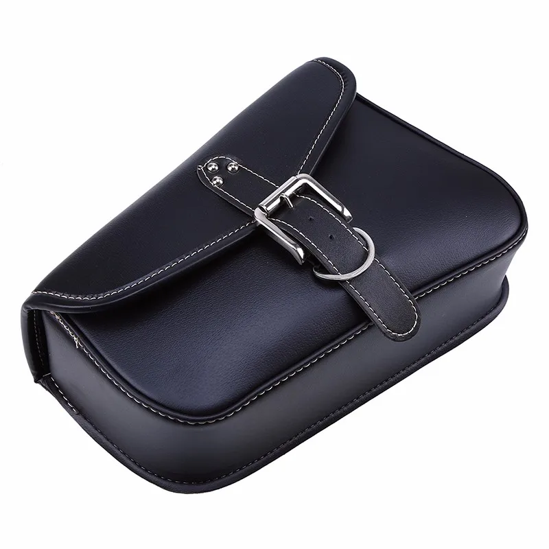 Bolsa de Sela da Motocicleta Couro do Plutônio Armazenamento para Harley Moto ao ar Possbay Lado Bagsblack Ferramenta Bolsa Ferro 883 Sportster 1200 Bolso Livre 6 Baú p/ motos