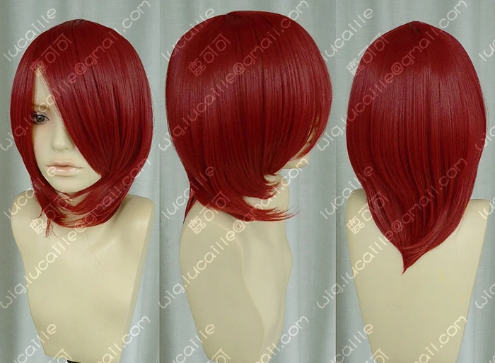 Аниме Наруто Nagato боль короткие красные синтетические волосы косплей парики+ парик колпачок