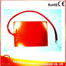 Силиконовая Резина 3D-принтеры электрического нагревательного элемента 12 v 360 w 300*400*1,5 расплава клея-1 шт. уход за кожей лица 100 k thermistor1000mm подводящего Провода выходят из короткую сторону