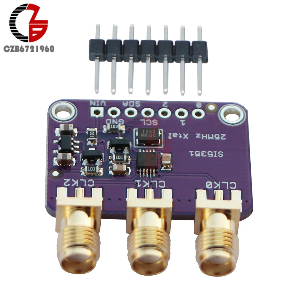 DC 3 в 5 В CJMCU-5351 Si5351A Si5351 igc часы генератор Breakout доска генератор сигналов ЧАСЫ pll делитель 8 кГц-160 МГц для Arduino