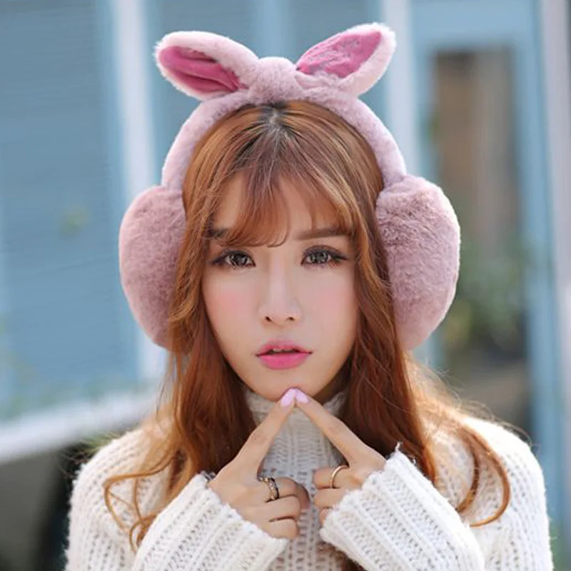 SIMPLESHOW зимние наушники для женщин Элегантный Кролик Мех животных теплые гетры подарки девочек крышка уши модный бренд