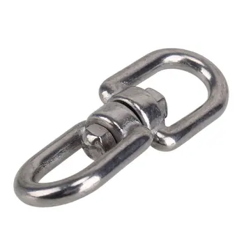 

Durable M5 Stainless Steel 304 Marine Mooring Swivel With Eye to Eye For Pet Ring Dog Chain Diameter 5mm
