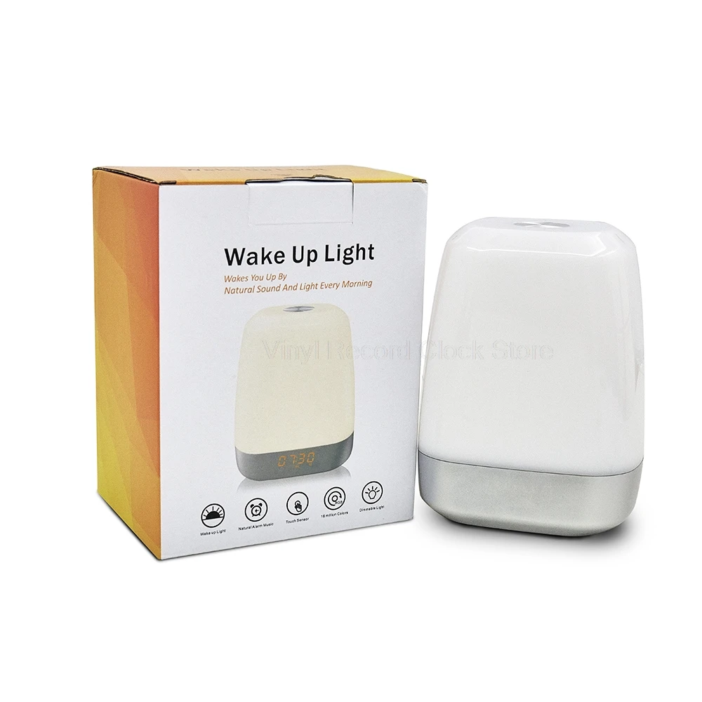 Wake Up LED Будильник настольные цифровые часы ночник настольная лампа Изменение