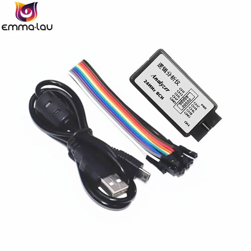 1 компл. USB анализатора логики 24 м 8CH микроконтроллер ARM FPGA анализатора логики отладчик Инструмент 24 мГц, 16 мГц, 12 мГц, 8 мГц, 4 мГц, 2 мГц - Цвет: Светло-голубой