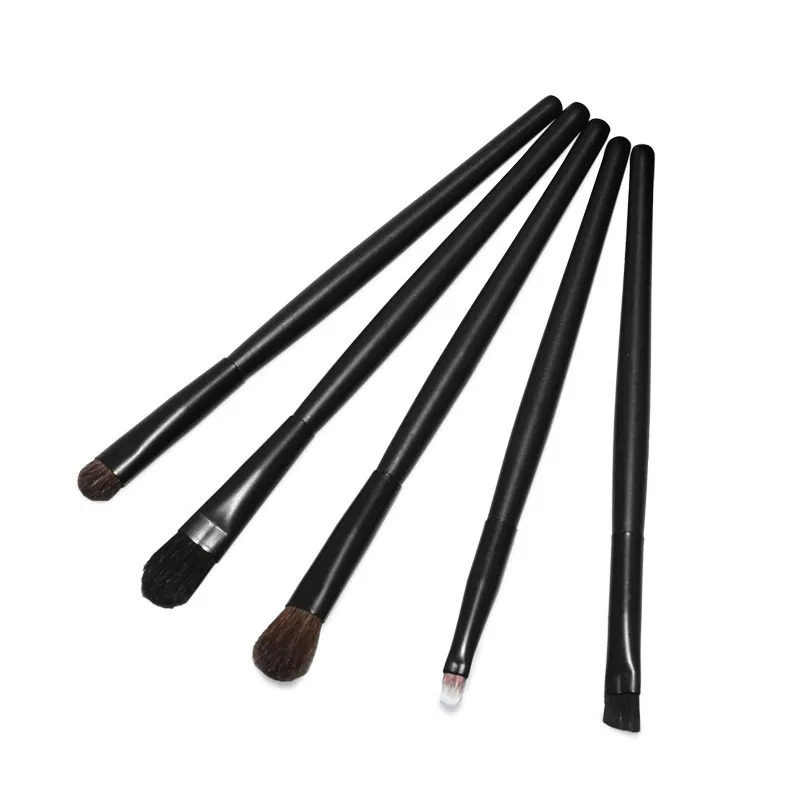 Professional Eye Cosmetics Makeup Tools Travel Makeup Brushes 5 Pcs with Cylindrical Tube Make Up Beauty Kit Set  (7)