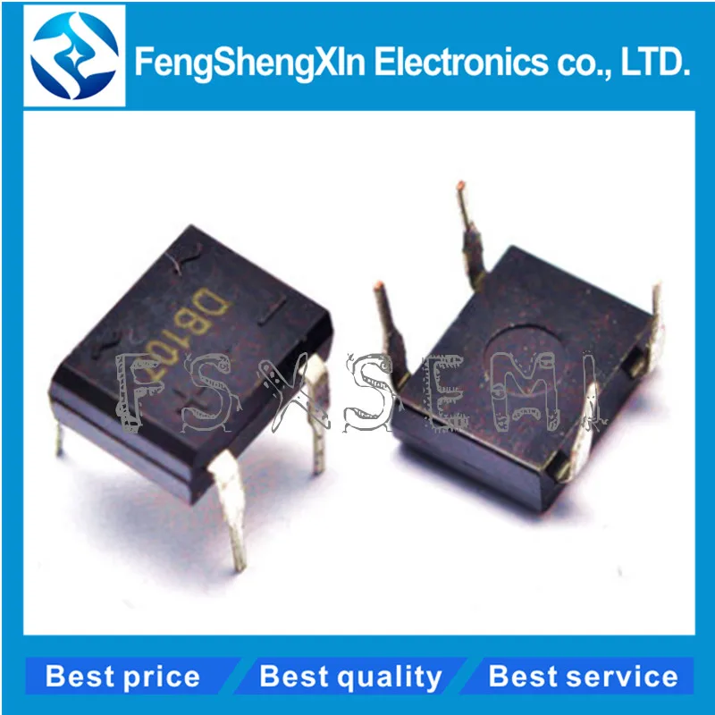 

20pcs/lot DB107 1A1000V Single Phases Diode Rectifier Bridge DB107 Rectifiers DIP-4