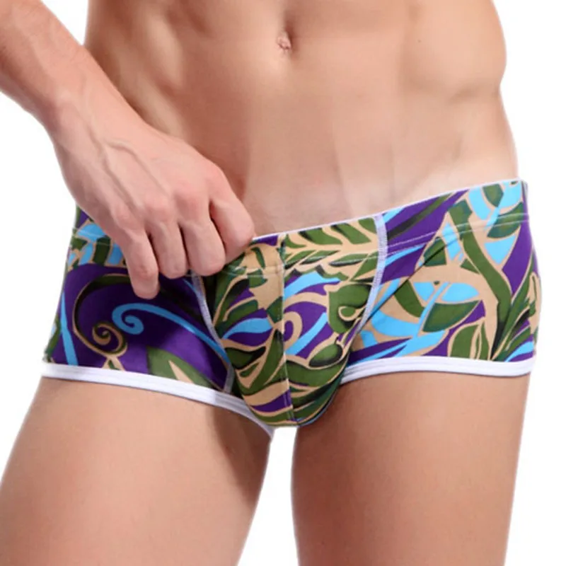 

CKAHSBI Men's Boxer Printed Swimming Trunks Lightweight Breathable Beach Surfing Swimsuit Large Plus Size Washable Swim Shorts