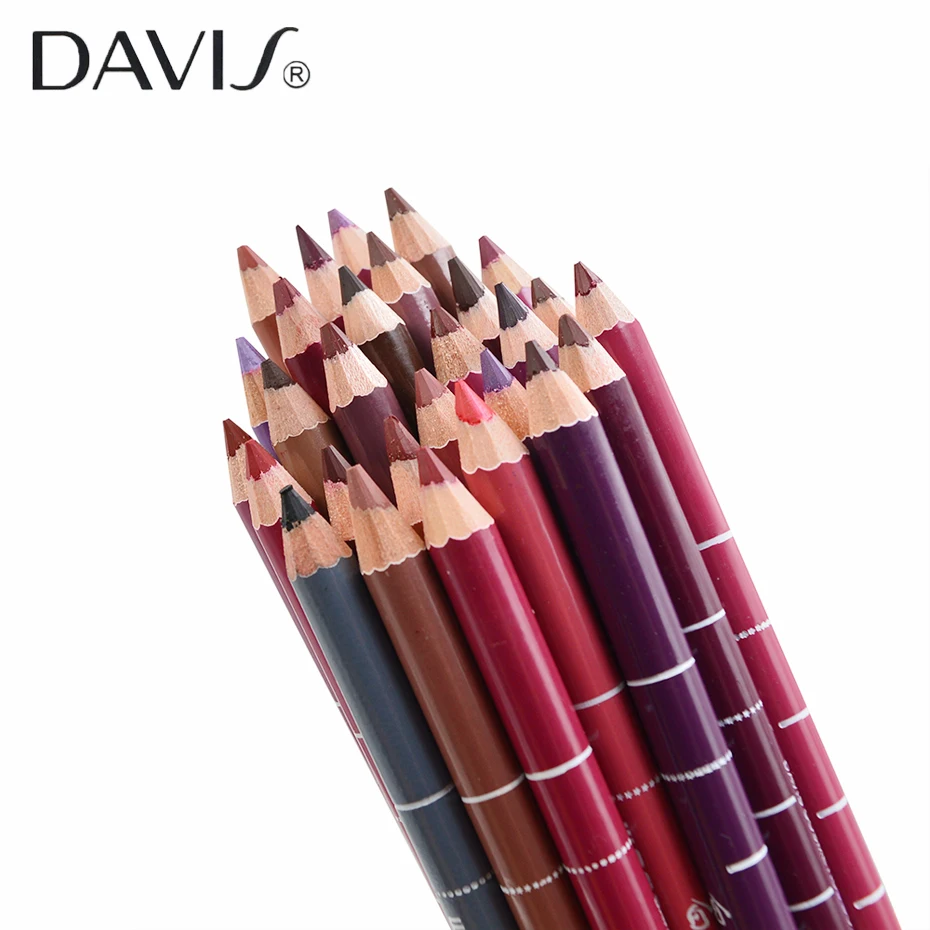 Бренд Davis, 1 шт., карандаш для губ, профессиональный, матовый, водостойкий, для девушек, Очаровательная губная помада, набор карандашей, мягкий карандаш для губ, макияж, инструменты для губ
