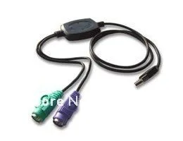 

ATEN UC10KM PS/2 to USB Adapter USB to PS2 conversion line USB PS/2 Converter for DVR NVR hosts Keyboard Mouse