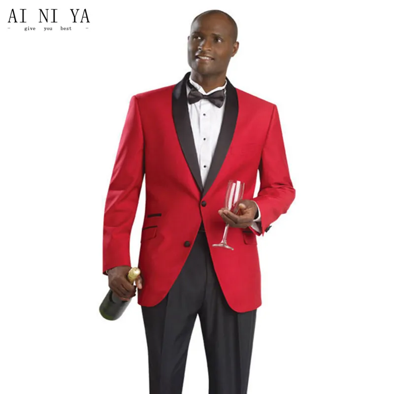 red coat and pants