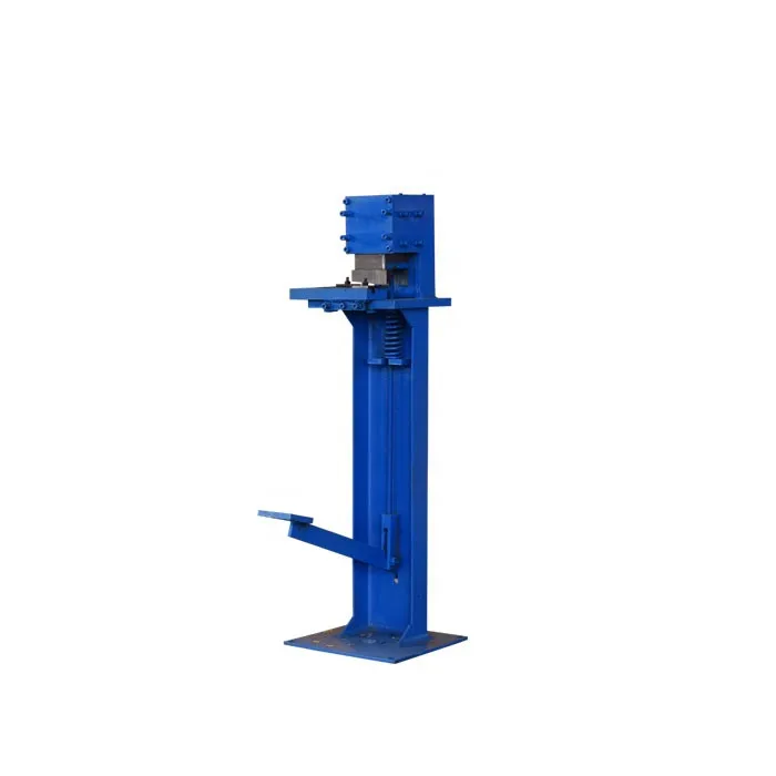 

Pedaled type notching machine for HVAC duct 90 degree notch cutting