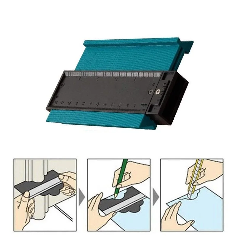 250 мм/120 мм пластиковый профиль копировальный Калибр контурный Калибр Дубликатор Стандартный маркировочный инструмент плиточный ламинат плитки общие инструменты