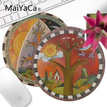 

MaiYaCa Small Wood Lazy Susan pattern Laptop Gaming Lockedge Mice Mousepad Gamer Speed Mice Retail Small Rubber Mousepad