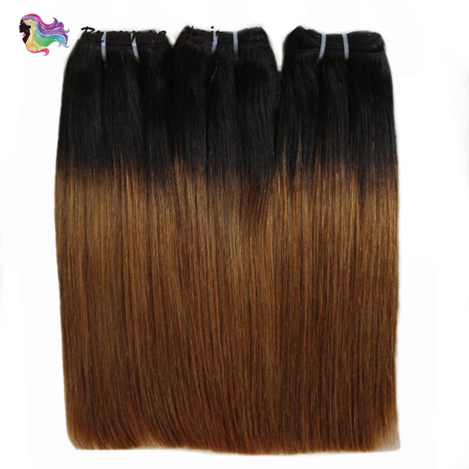 

Double Drawn Human Hair Straight Hair Weave Ombre 2 Tone 1b 30 Brzilian Fumi Funmi Straight Human Hair 3 Bundles Remy Extensions
