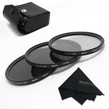 Высокое качество! гарантия RISE(Великобритания) профессиональный 67 мм ND2 ND4 ND8 Комплект фильтров макро для canon nikon sony pentax
